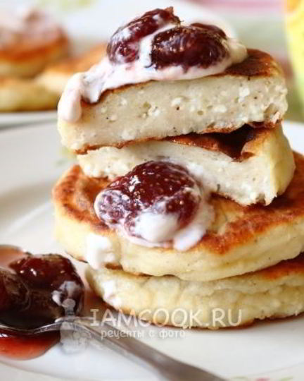 Рецепт пышных сырников без манки