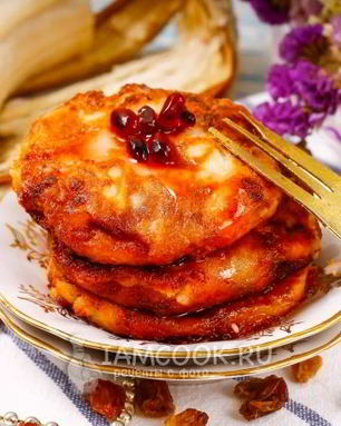 Сырники без яиц с бананом