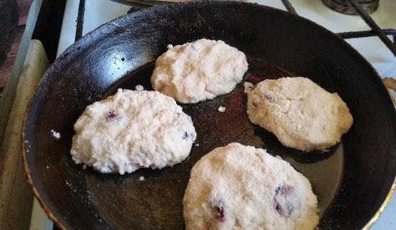 сырники с ягодами