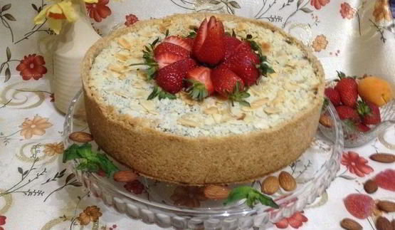 творожник с маком и миндалем