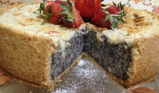 творожник с маком и миндалем