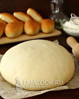 Быстрое дрожжевое тесто на воде на пирожки