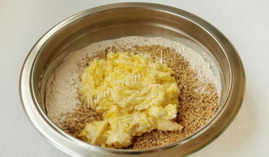 песочное ореховое тесто