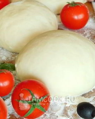 Постное дрожжевое тесто для пиццы
