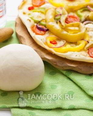 Постное тесто для пиццы без дрожжей