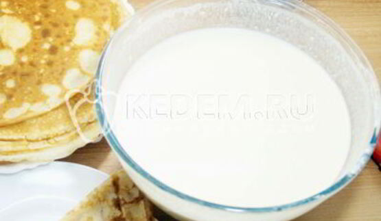 тесто для блинов на молоке