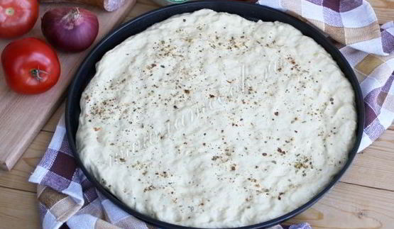 тесто для пиццы на кефире