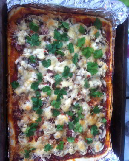 Рецепт тонкого дрожжевого теста для пиццы