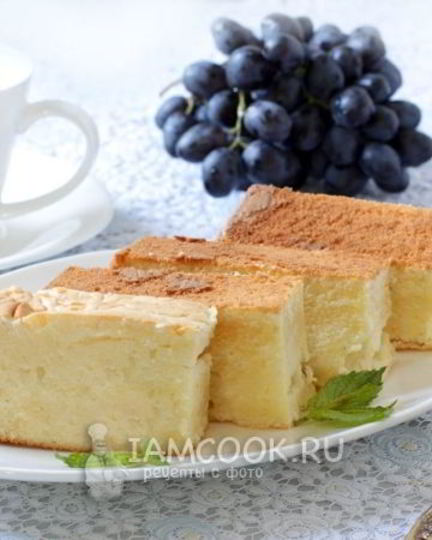 Рецепт бисквита на сметане