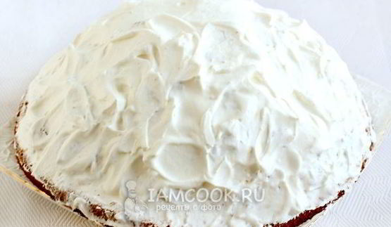 бисквитный торт панчо со сливочным кремом и ягодами