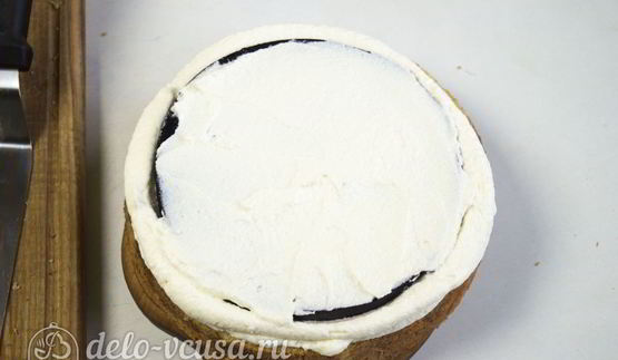 бисквитный торт с творожным кремом