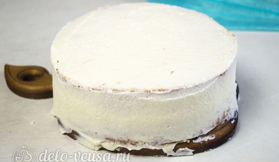 бисквитный торт с творожным кремом