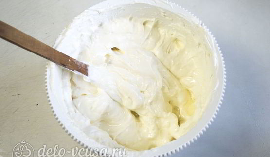 бисквитный торт с творожным кремом