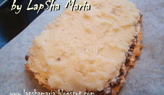 куриный слоеный торт с грибами и цветной капустой