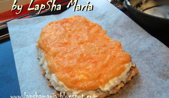 куриный слоеный торт с грибами и цветной капустой