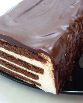 Легкий творожный торт