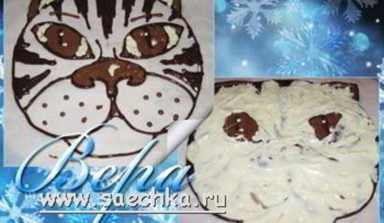 польский шоколадный торт с тигренком
