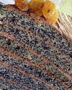 Шоколадно-маковый торт