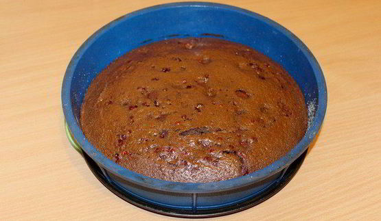 шоколадно-малиновый торт с творожно-сливочным кремом