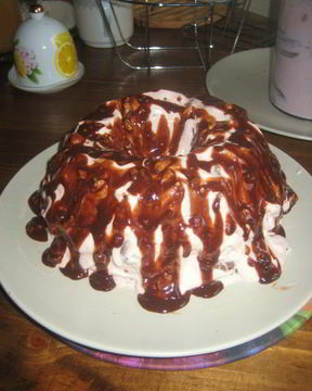 Шоколадно-творожный тортик