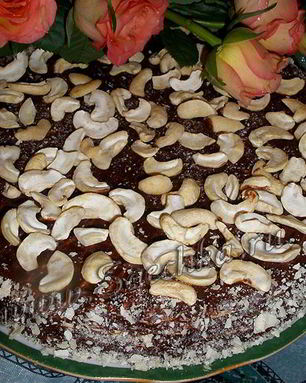 Шоколадно-вафельный торт