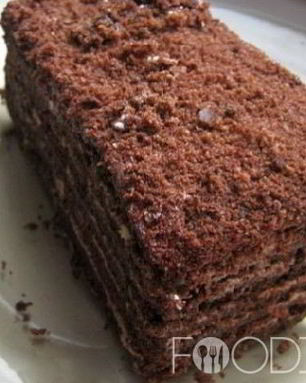 Шоколадный торт с орехами