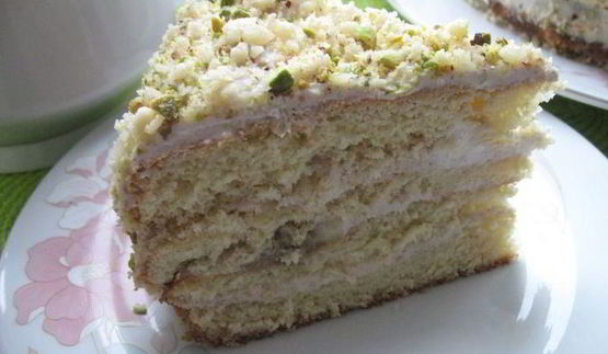 торт бисквитный со сливочно-фруктовым кремом хрустальная донна