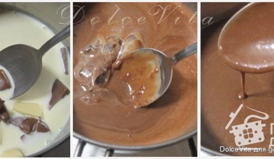 торт-мусс три шоколада