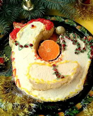 Торт Петушок новогодний