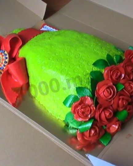 Рецепт торта с бантом из мастики букет роз