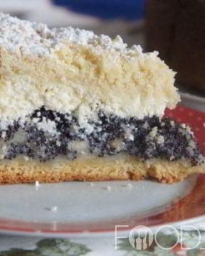 Торт с творогом и маком