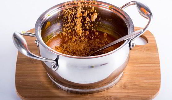 торт с тыквой и сабайоном на белом шоколаде