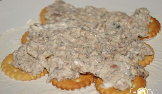 торт закусочный с крекерами