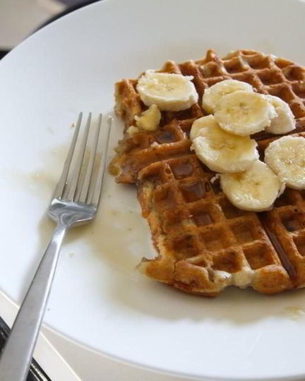 Рецепт бананова-ореховых вафли