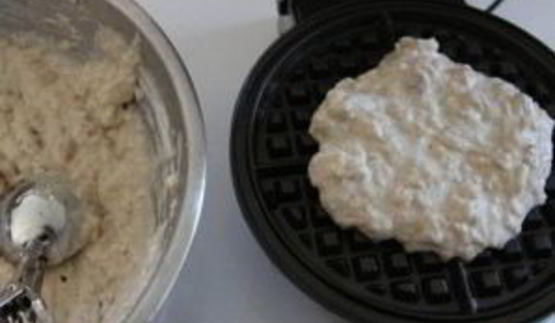 бананово-ореховые вафли