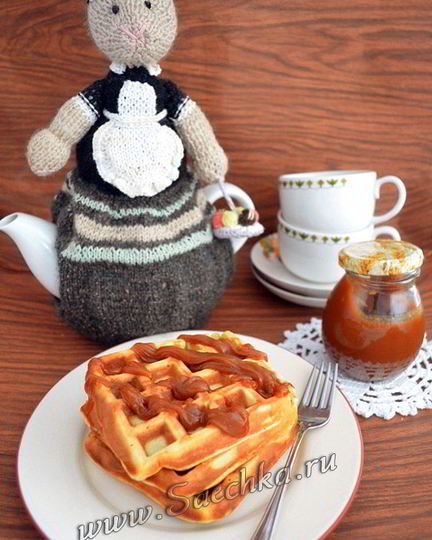 Рецепт банановых вафель