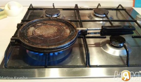 домашние вафли со сгущенкой