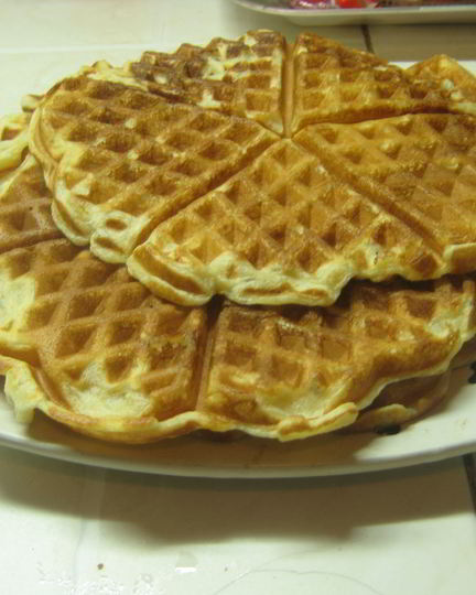 Рецепт мягких несладких вафель на кефире