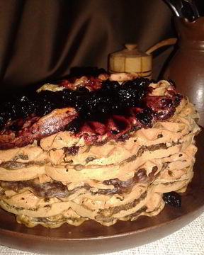 Пряные свекольные вафли