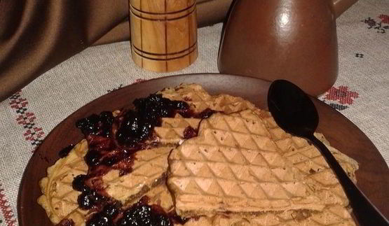 пряные свекольные вафли