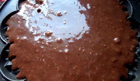 шоколадные вафли с кокосом