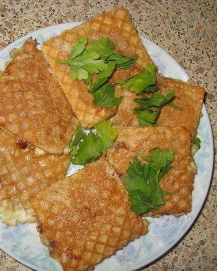 Рецепт сновы вафли, теперь с мясом