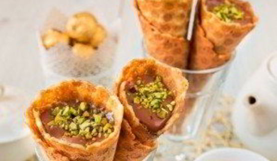 вафельные трубочки с кремом