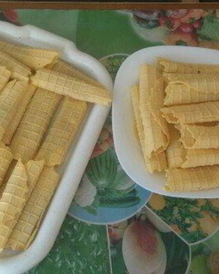 Рецепт вафельных трубочек со сгущенкой