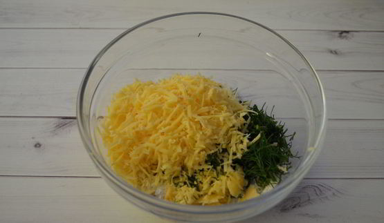 вафли с сыром и зеленью