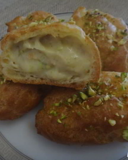 Рецепт фисташковых эклеров