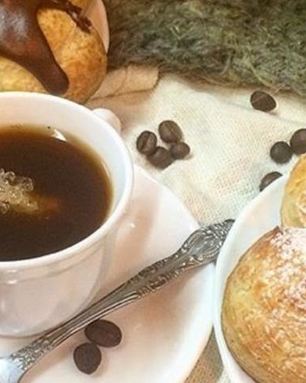 Профитроли с кокосовым кремом