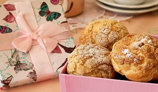 профитроли с кракелином