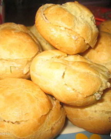 Рецепт профитролей с печеночной начинкой