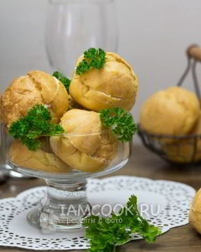 Профитроли с семгой и сливочным сыром